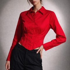 Structured Waist Tailored Shirt