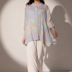 Abstract Print High-Low Tunic