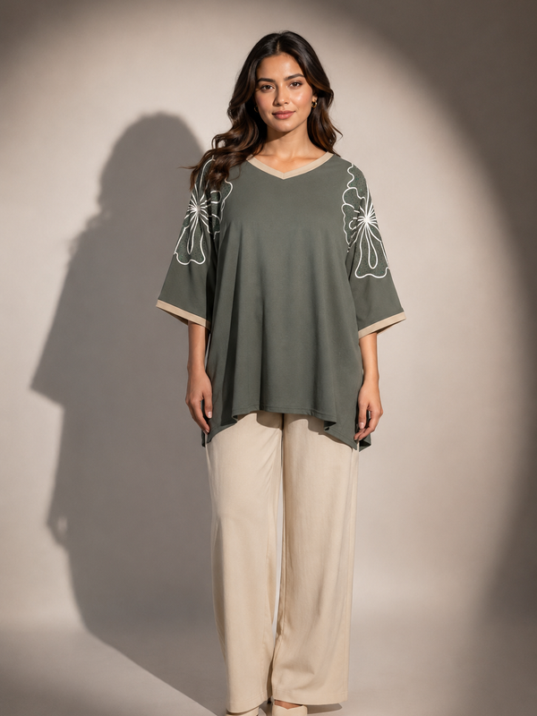 Relaxed Printed Top
