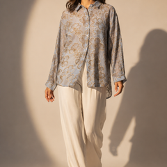 Floral Embroidered Flow Shirt