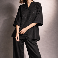 Embroidered Relaxed Co-ord Set