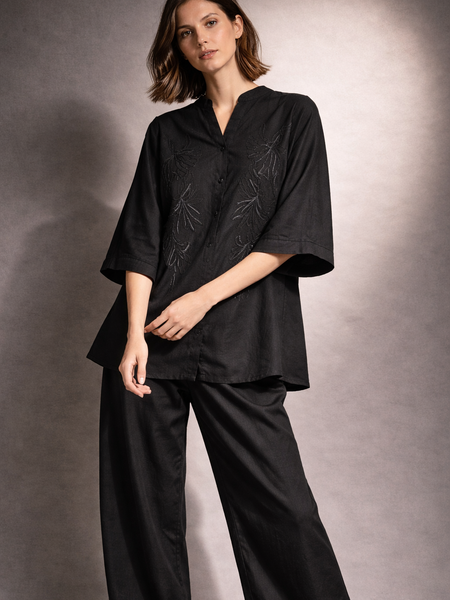 Embroidered Relaxed Co-ord Set