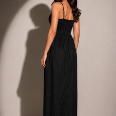 Floral Appliqué Midi Dress