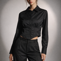 Structured Waist Tailored Shirt