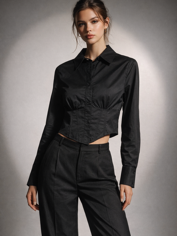 Structured Waist Tailored Shirt