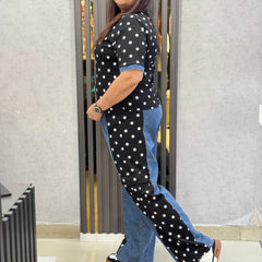 Polka Dot Graphic Co-Ord Set