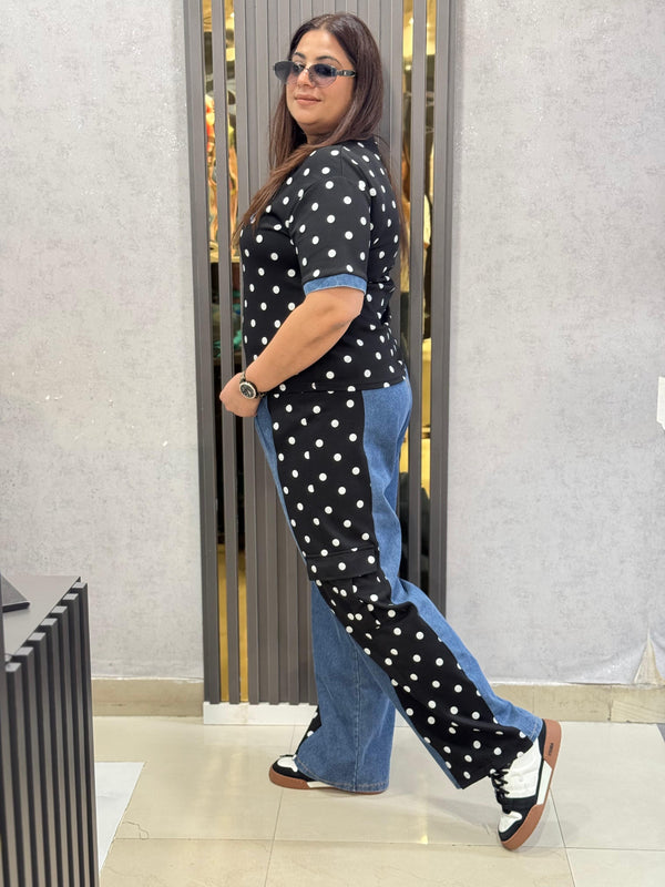 Polka Dot Graphic Co-Ord Set