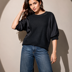 Textured Knit Blend Top