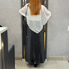 Sheer Lace Overlay Top