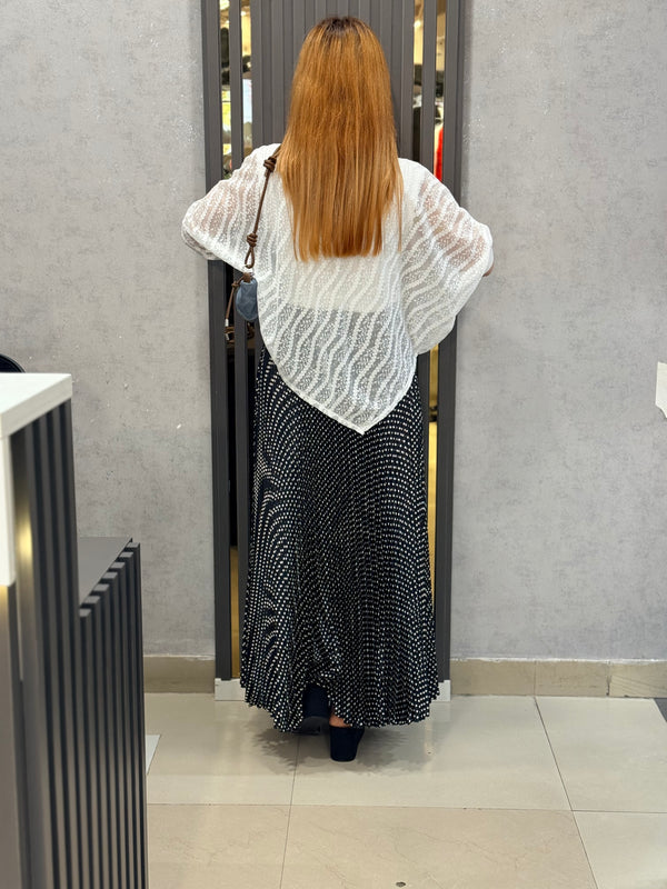 Sheer Lace Overlay Top