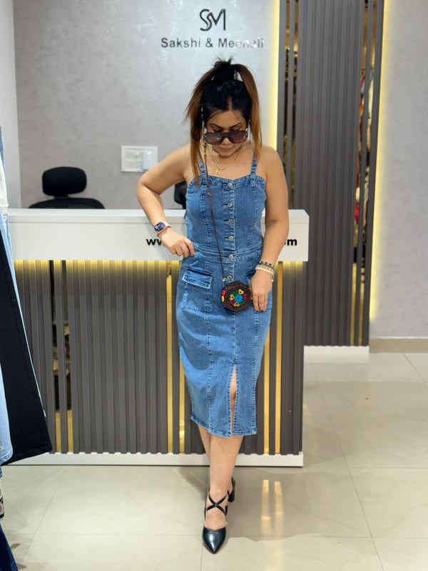 Utility Strap Midi Dress