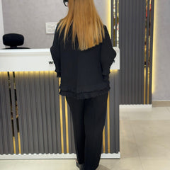 Pleated Appliqué Co-Ord Set
