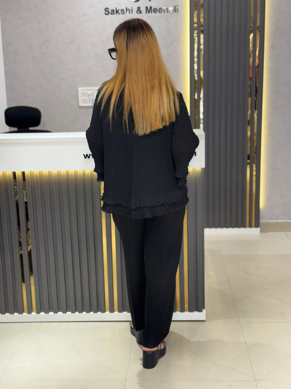 Pleated Appliqué Co-Ord Set