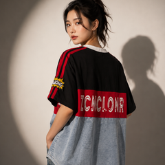 Oversized Graphic Panel T-Shirt