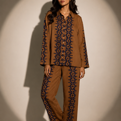 Embroidered Relaxed Co-Ord Set