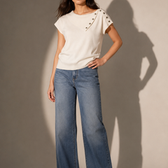 Button Detail Knit Top