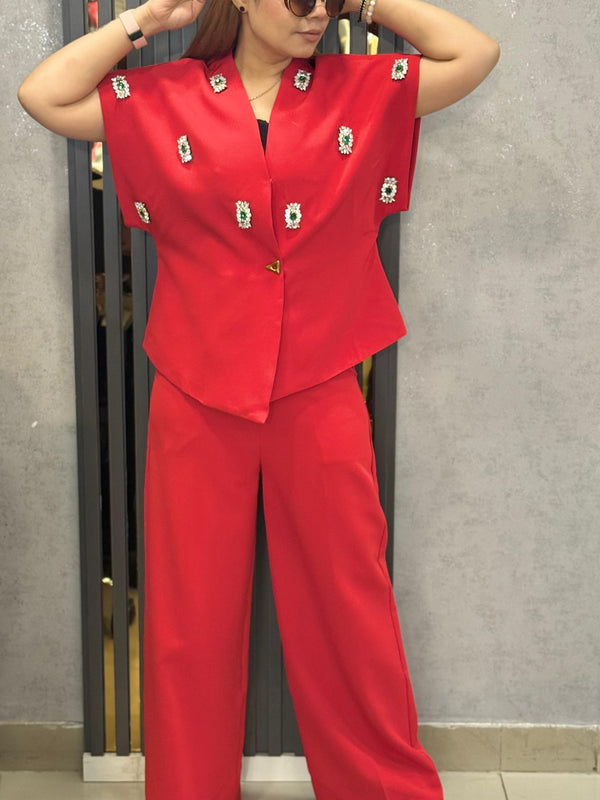 Embellished Structured Co-Ord Set