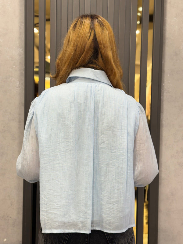 Lace-Detail Lightweight Shirt