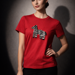 Minimal Zebra Graphic T-Shirt