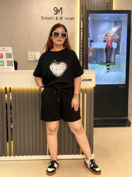 Heart Motif Lounge Co-Ord Set