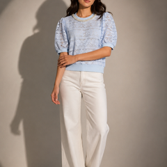 Textured Lace Knit Top