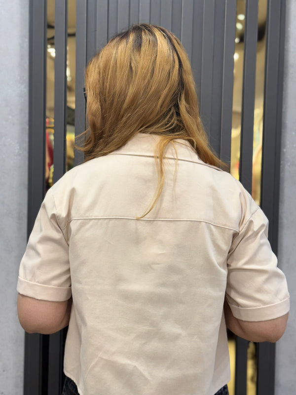 Cropped Jacket With Inner Top For Summers