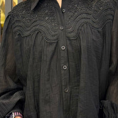 Lace-Detail Lightweight Shirt