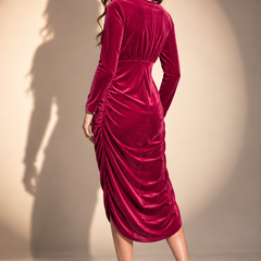 Embellished  Velvet Midi Dress
