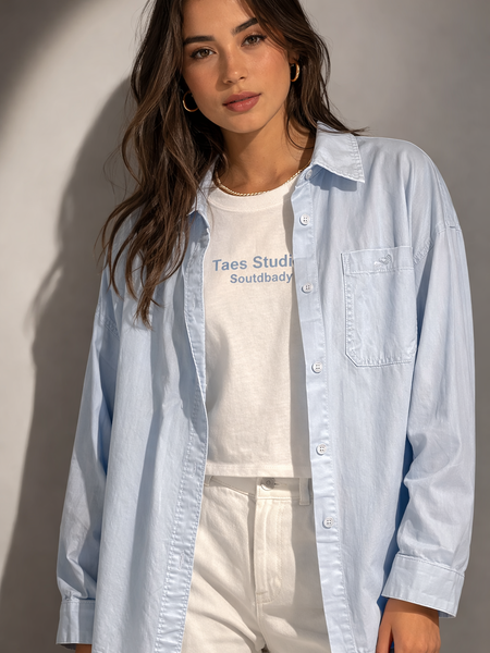 Layered Shirt & Crop Tee