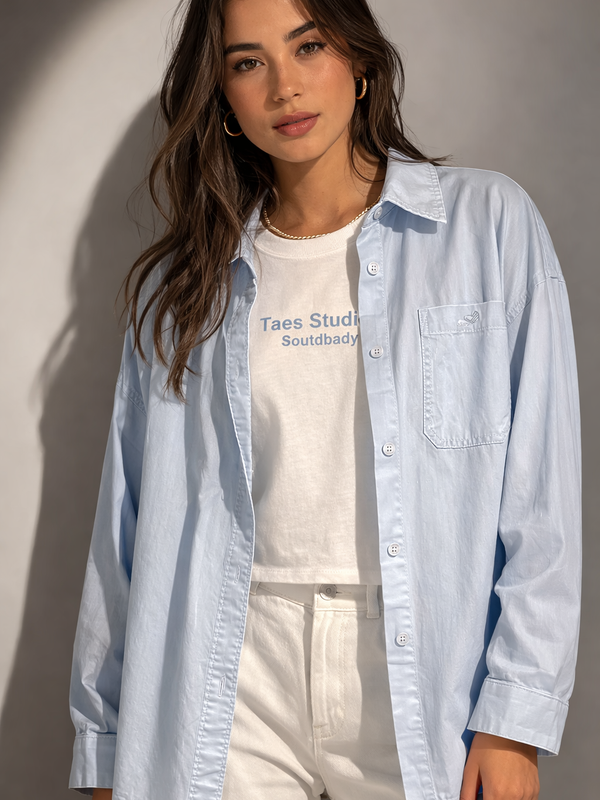 Layered Shirt & Crop Tee