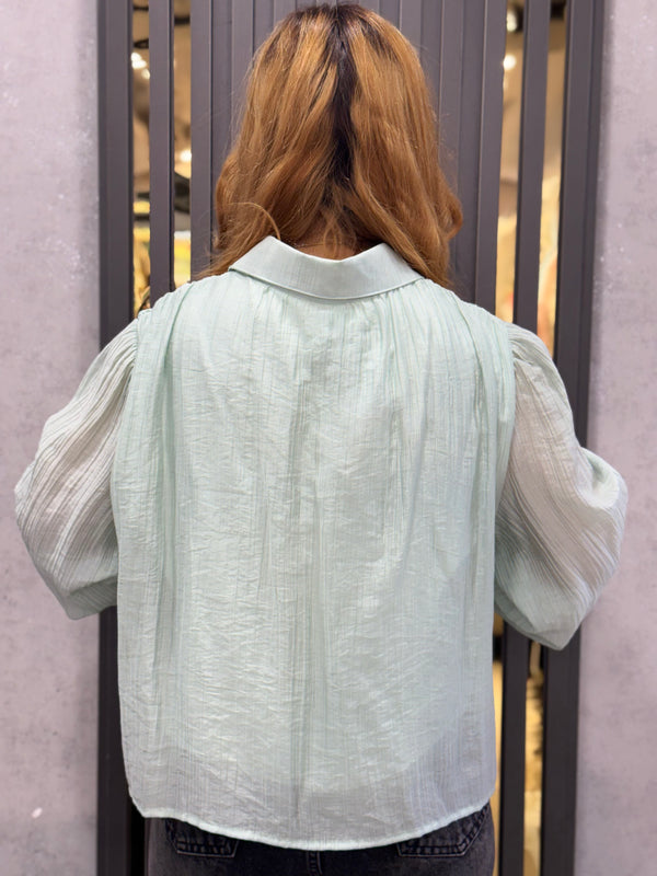 Lace-Detail Lightweight Shirt