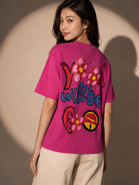 Oversized Cartoon Graphic T-Shirt