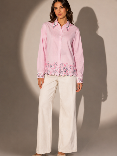Embroidered Structured Shirt