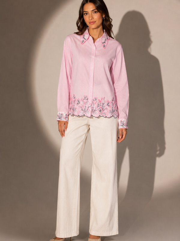 Embroidered Structured Shirt
