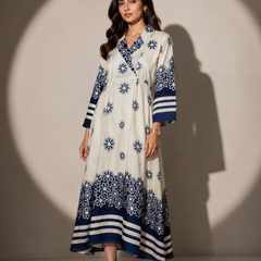 Floral Wrap Midi Dress