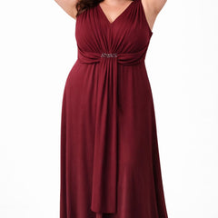 Draped Waist Maxi Dress