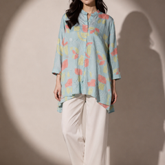 Abstract Print High-Low Tunic