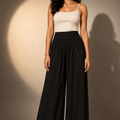 Flowing Wide-Leg Trousers