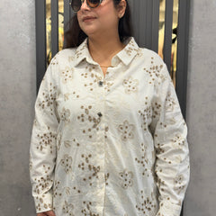 Embroidered Floral Shirt