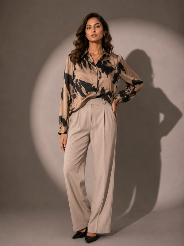 FLUID FLORAL PRINT SHIRT