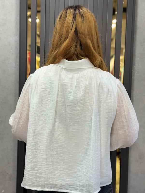 Lace-Detail Lightweight Shirt