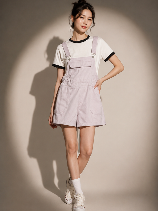 Utility Pocket Dungaree Playsuit
