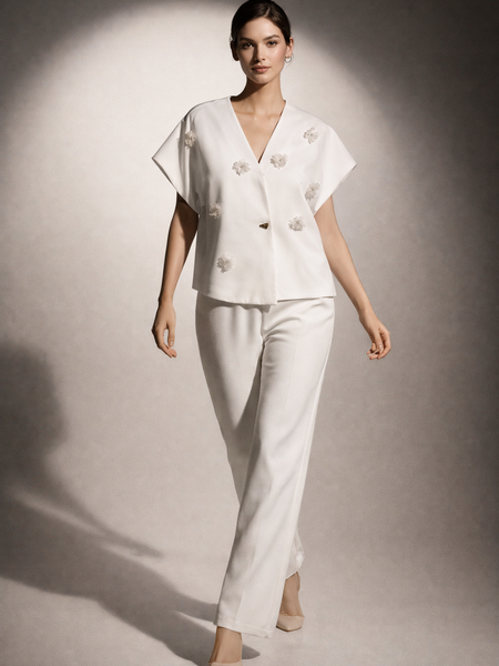 Embroidered Relaxed Fit Co-Ord Set