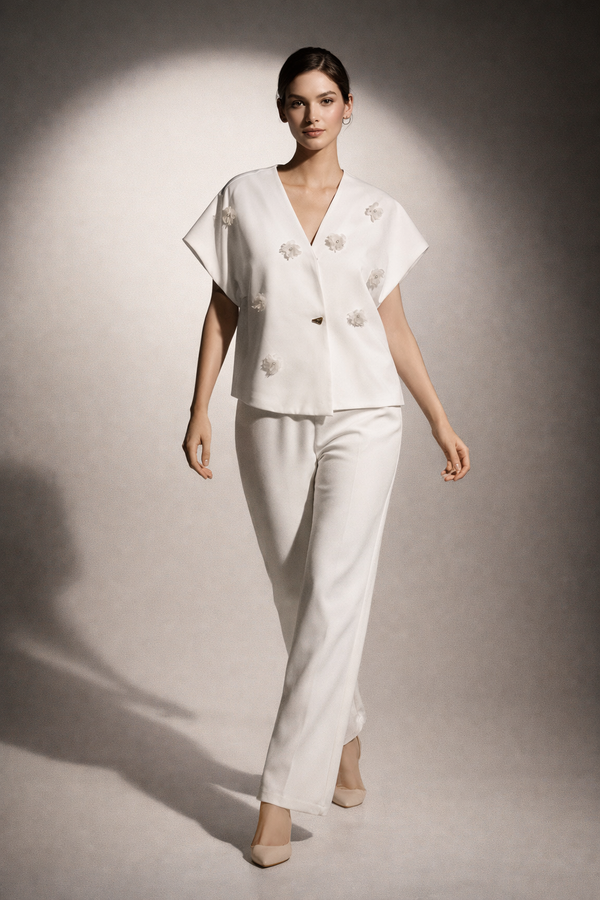 Embroidered Relaxed Fit Co-Ord Set