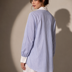 Embroidered Stripe Shirt