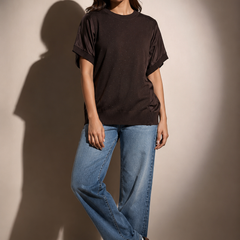 Embellished Knit Panel Top