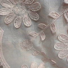 Floral Embroidered Sheer Top
