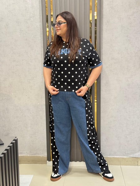 Polka Dot Graphic Co-Ord Set
