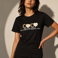 Embellished Graphic Slogan T-Shirt