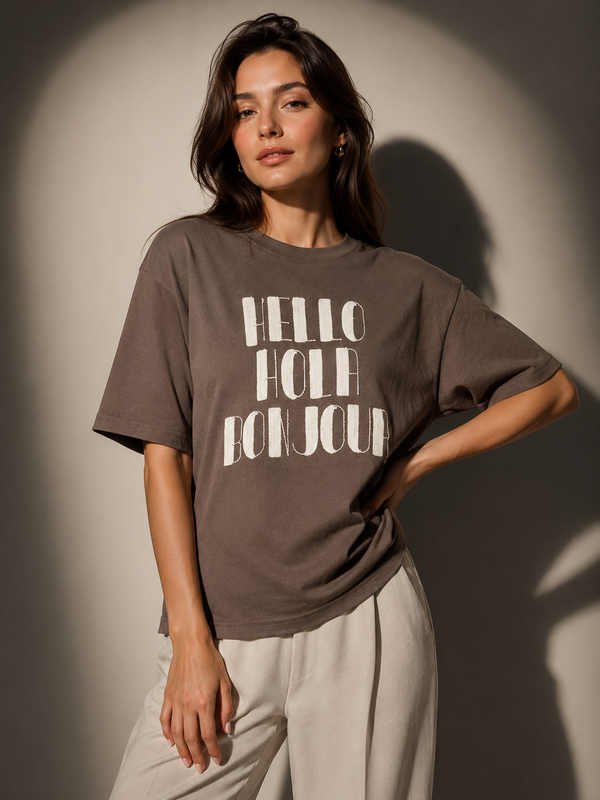 Oversized Slogan T-Shirt